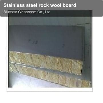 Stainless steel rock wool board