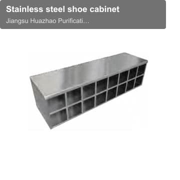 Stainless steel shoe cabinet