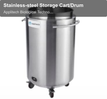 Stainless-steel Storage Cart/Drum
