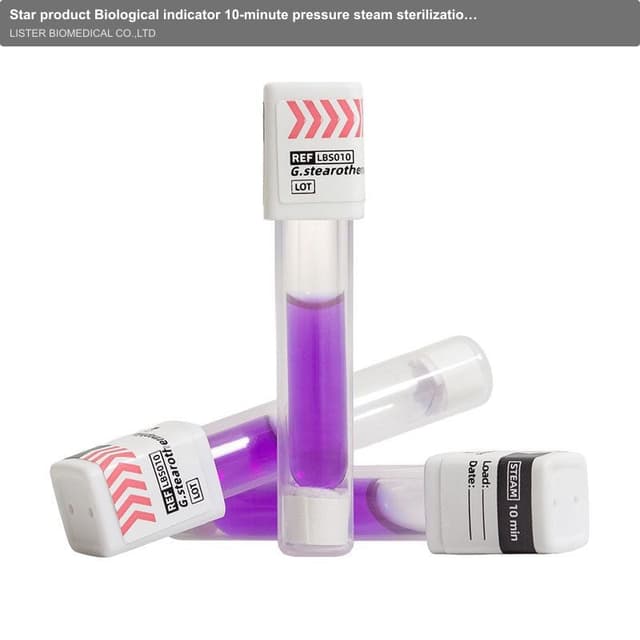 Star product Biological indicator 10-minute pressure steam sterilization test High efficiency Verification and reliability