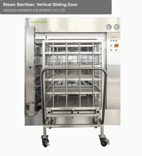 Steam Sterilizer, Vertical Sliding Door