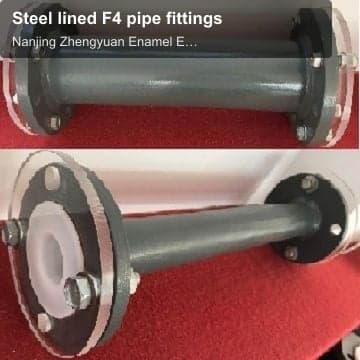 Steel lined F4 pipe fittings