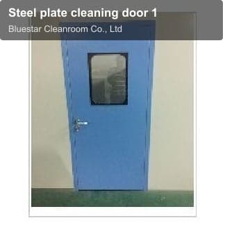 Steel plate cleaning door 1