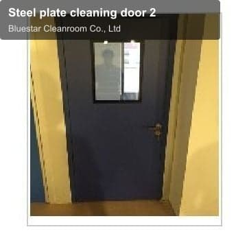 Steel plate cleaning door 2