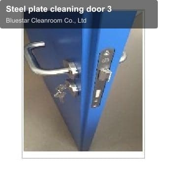 Steel plate cleaning door 3