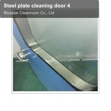 Steel plate cleaning door 4