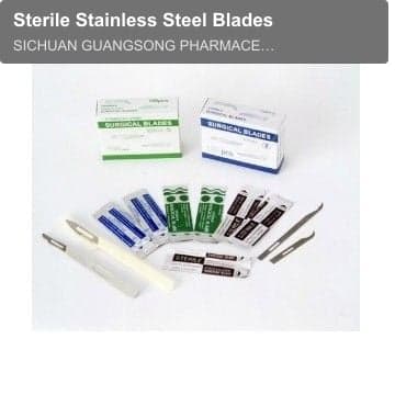Sterile Stainless Steel Blades