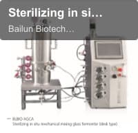 Sterilizing in situ glass fermenter (desk type)
