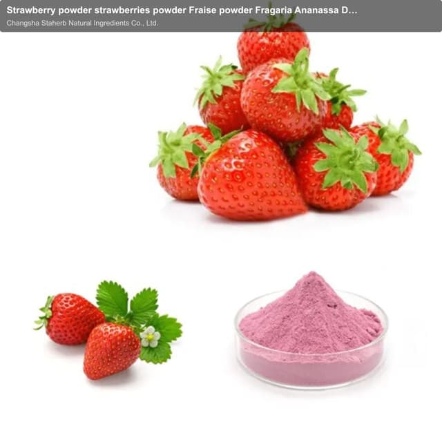 Strawberry powder strawberries powder Fraise powder Fragaria Ananassa Duch powder