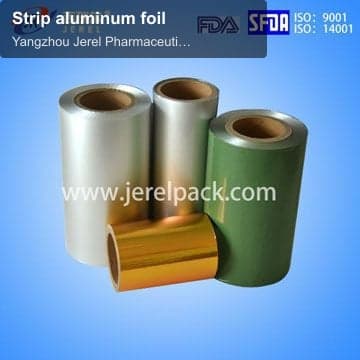 Strip aluminum foil