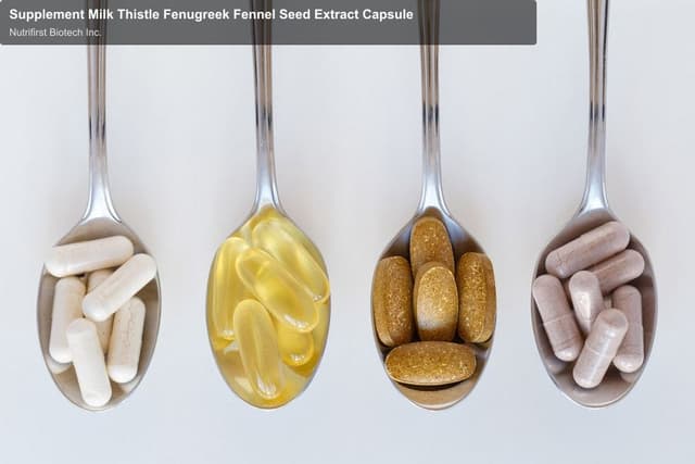 Supplement Milk Thistle Fenugreek Fennel Seed Extract Capsule