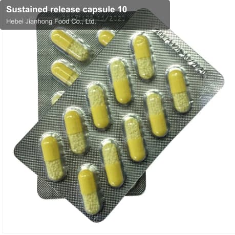 Sustained release capsule 10
