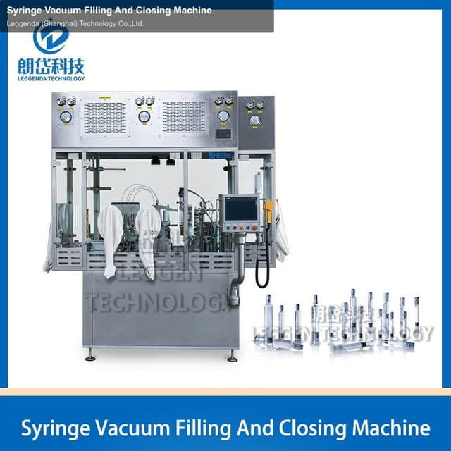 Syringe Vacuum Filling And Closing Machine