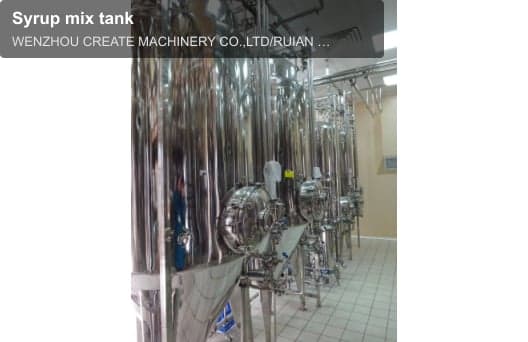 Syrup mix tank