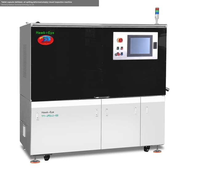 Tablet capsule (deflated, oil spilling,deformed,empty) visual inspection machine