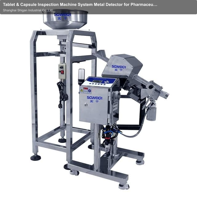 Tablet & Capsule Inspection Machine System Metal Detector for Pharmaceutical
