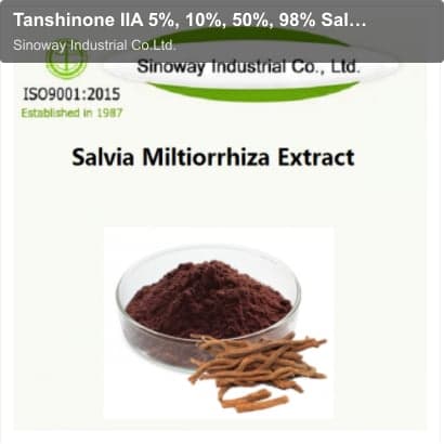Tanshinone IIA 5%, 10%, 50%, 98% Salvia Miltiorrhiza Extract