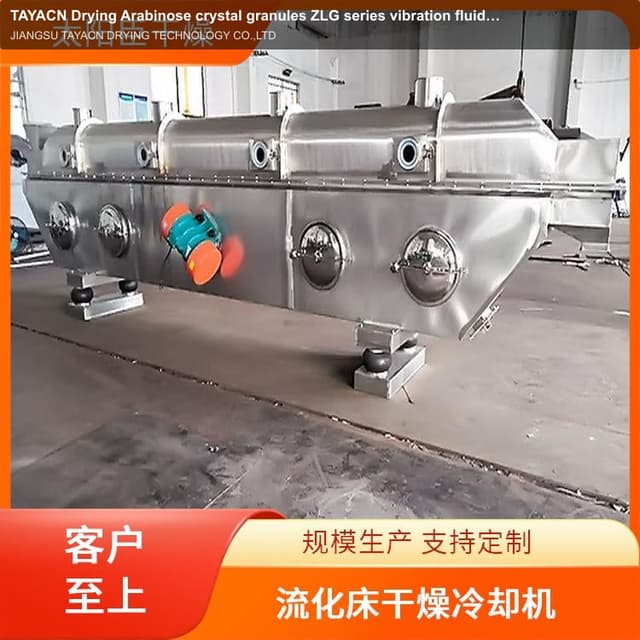 TAYACN Drying Arabinose crystal granules ZLG series vibration fluidized bed dryer
