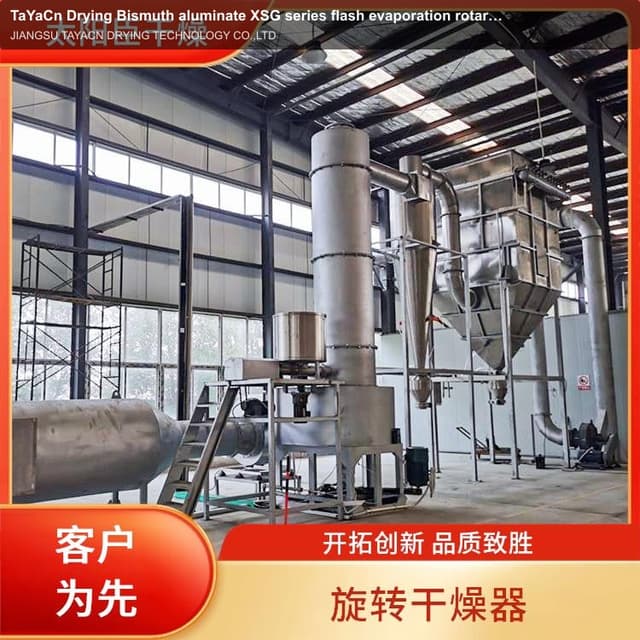 TaYaCn Drying ‌Bismuth aluminate XSG series flash evaporation rotary dryer
