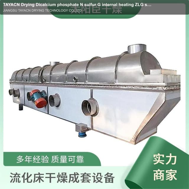 TAYACN Drying Dicalcium phosphate N sulfur G internal heating ZLG series vibration fluidized bed dry
