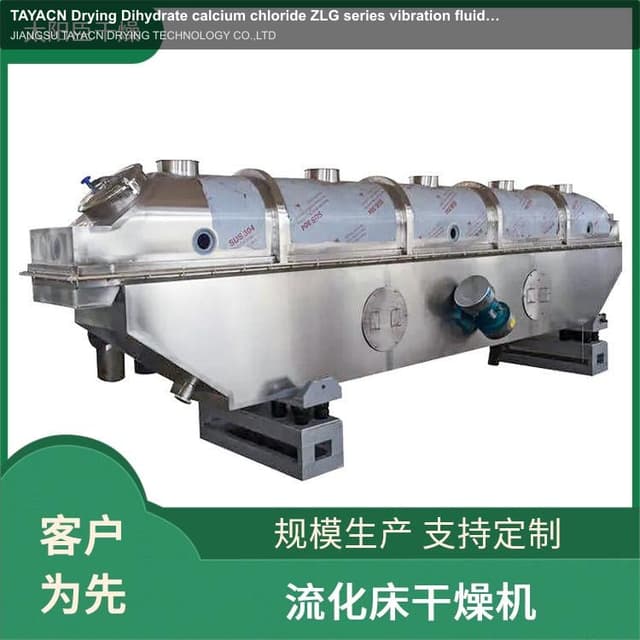 TAYACN Drying Dihydrate calcium chloride ZLG series vibration fluidized bed dryer