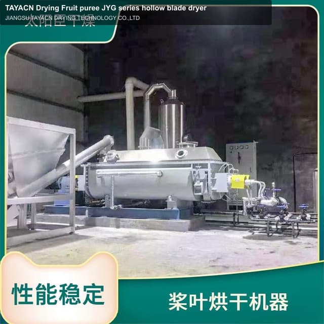 TAYACN Drying Fruit puree JYG series hollow blade dryer