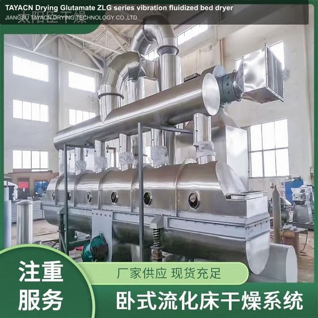TAYACN Drying Glutamate ZLG series vibration fluidized bed dryer