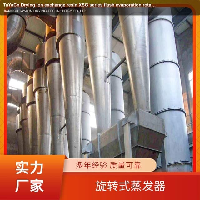 TaYaCn Drying ‌Ion exchange resin XSG series flash evaporation rotary dryer