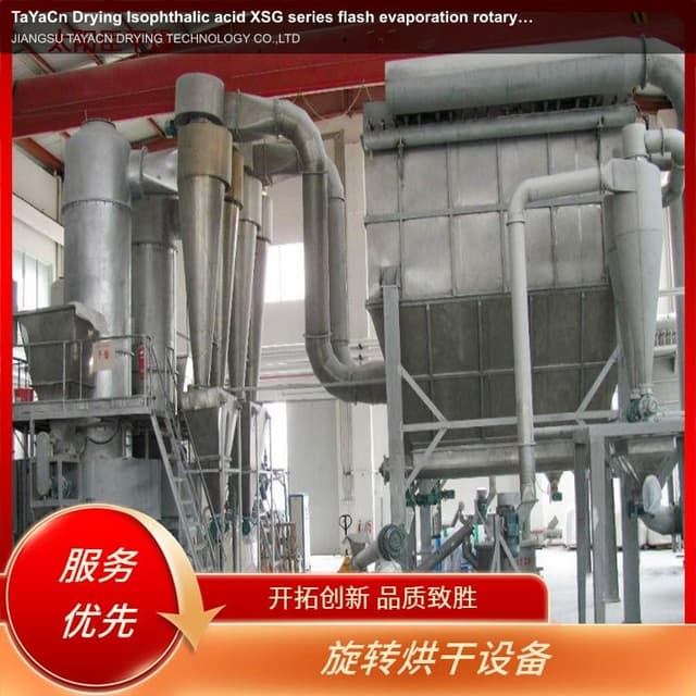 TaYaCn Drying ‌Isophthalic acid XSG series flash evaporation rotary dryer