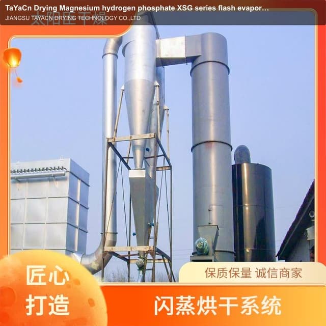 TaYaCn Drying ‌Magnesium hydrogen phosphate XSG series flash evaporation rotary dryer