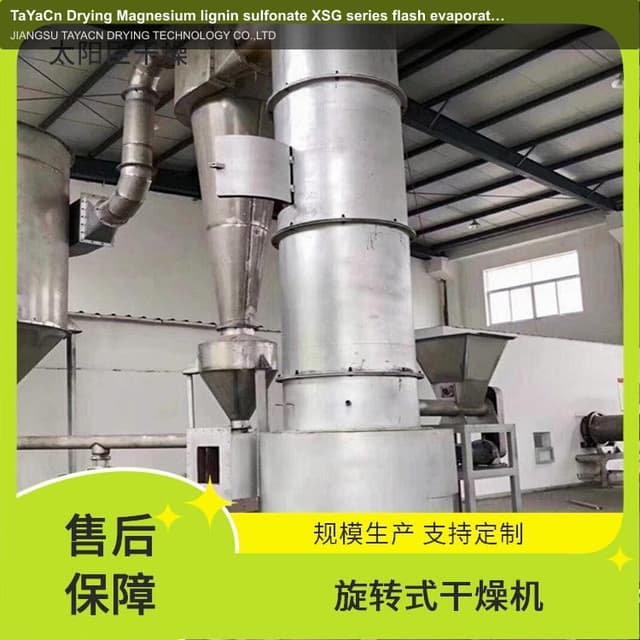 TaYaCn Drying ‌Magnesium lignin sulfonate XSG series flash evaporation rotary dryer