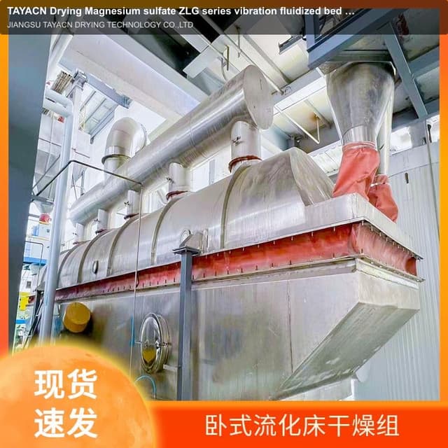 TAYACN Drying Magnesium sulfate ZLG series vibration fluidized bed dryer