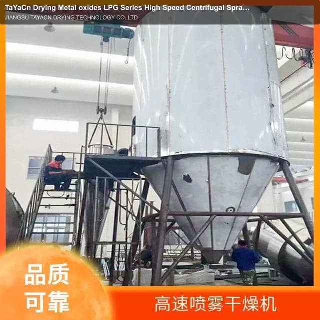TaYaCn Drying Metal oxides LPG Series High Speed ​​Centrifugal Spray Dryer