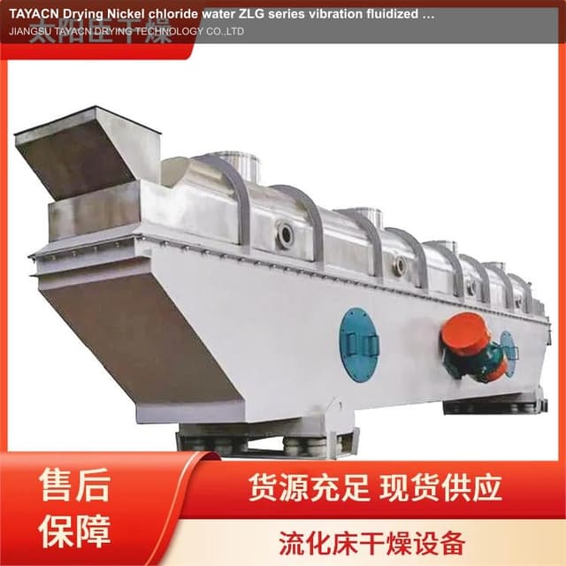 TAYACN Drying Nickel chloride water ZLG series vibration fluidized bed dryer