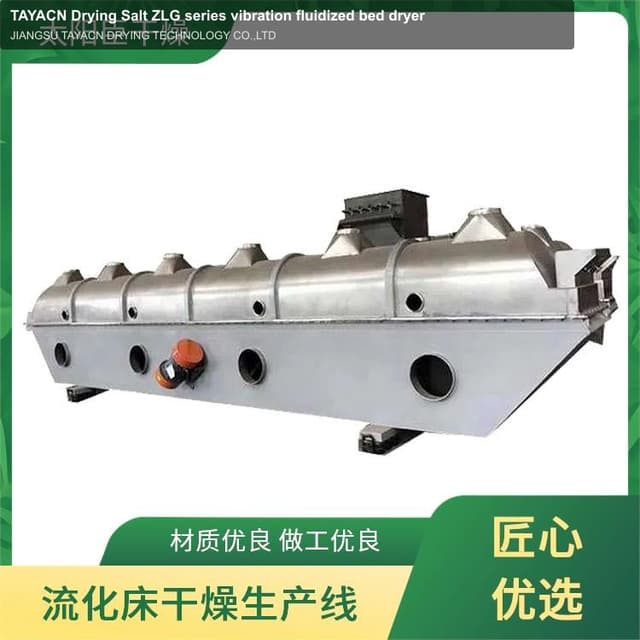 TAYACN Drying Salt ZLG series vibration fluidized bed dryer