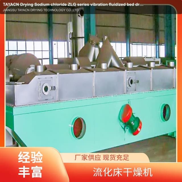 TAYACN Drying Sodium chloride ZLG series vibration fluidized bed dryer