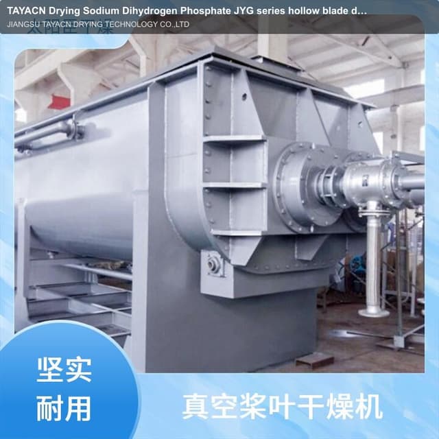 TAYACN Drying Sodium Dihydrogen Phosphate JYG series hollow blade dryer