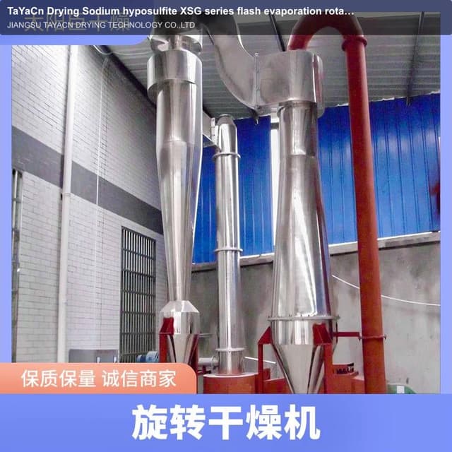 TaYaCn Drying ‌Sodium hyposulfite XSG series flash evaporation rotary dryer