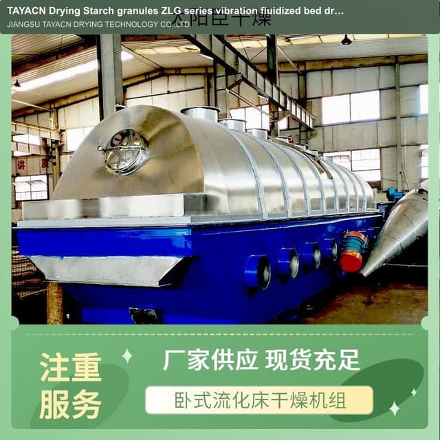 TAYACN Drying Starch granules ZLG series vibration fluidized bed dryer