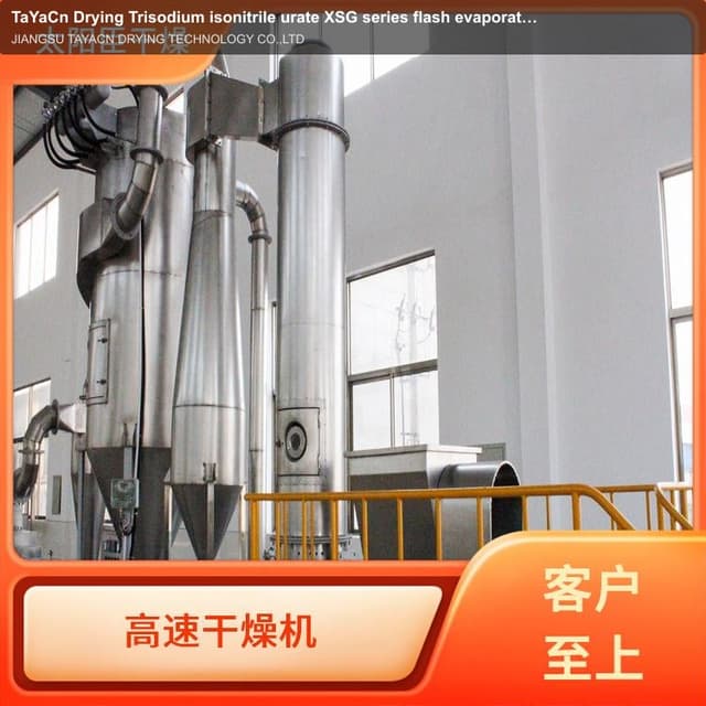 TaYaCn Drying ‌Trisodium isonitrile urate XSG series flash evaporation rotary dryer