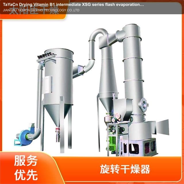 TaYaCn Drying ‌Vitamin B1 intermediate XSG series flash evaporation rotary dryer
