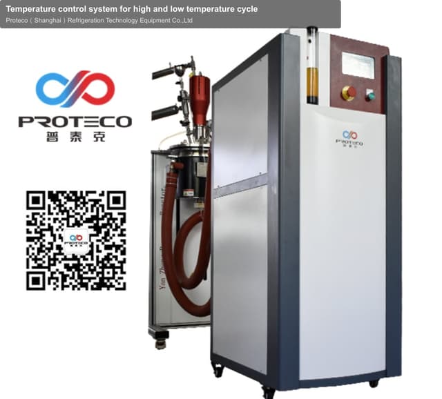 Temperature control system for high and low temperature cycle
