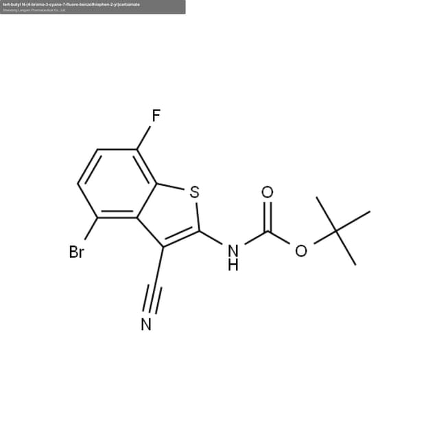 tert-butyl N-(4-bromo-3-cyano-7-fluoro-benzothiophen-2-yl)carbamate