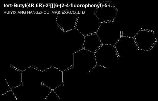 tert-Butyl(4R,6R)-2-[[[6-(2-4-fluorophenyl)-5-isopropyl-3- phenyl-4-(phenylcarbamoyl)pyrrol-1-yl]eth