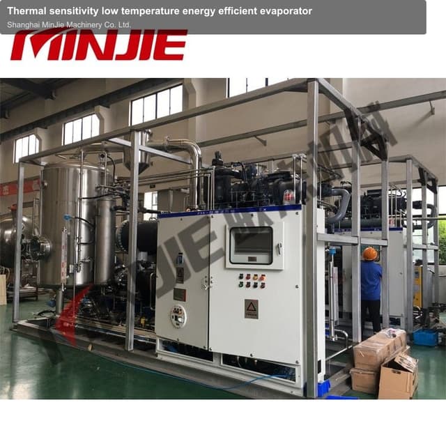 Thermal sensitivity low temperature energy efficient evaporator