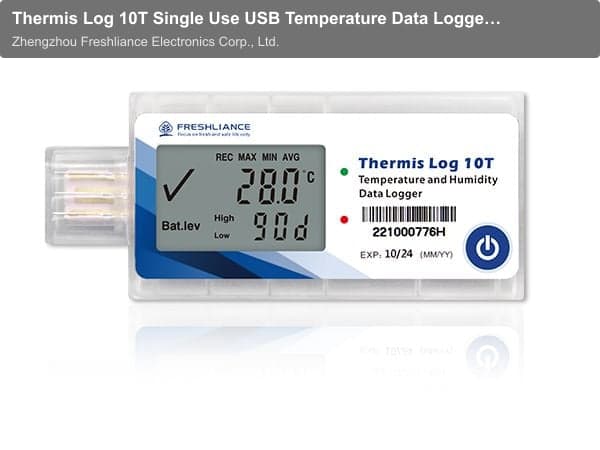 Thermis Log 10T Single Use USB Temperature Data Loggers