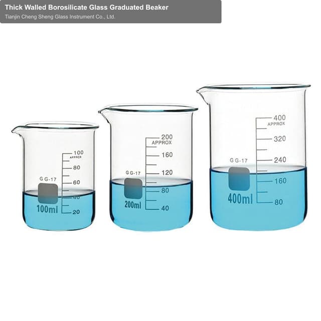 Thick Walled Borosilicate Glass Graduated Beaker