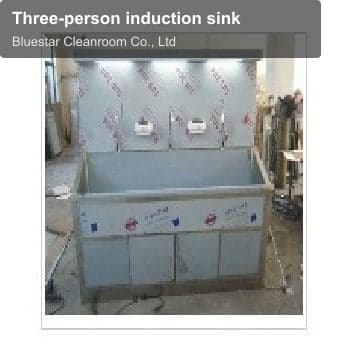 Three-person induction sink