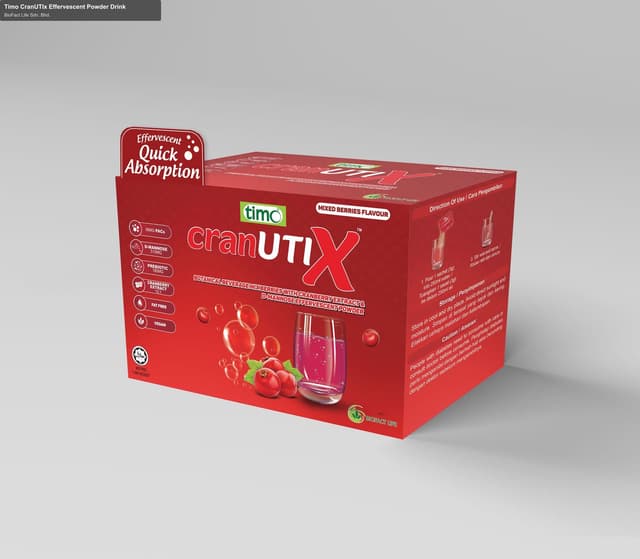 Timo CranUTIx Effervescent Powder Drink