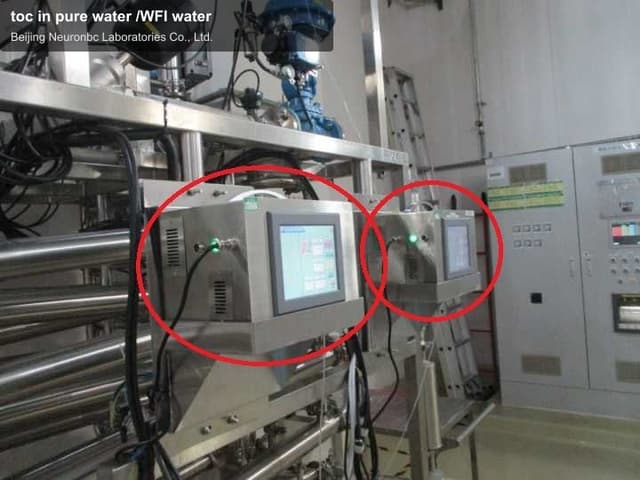 toc in pure water /WFI water